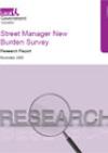 LGA research report - street manager survey cover