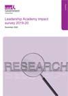 Leadership Academy impact survey 2019-2020 cover image