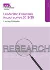 Leadership Essentials impact survey 2019-20 cover image