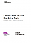 Learning from English devolution deals