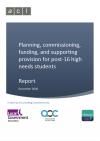 Planning, commissioning, funding, and supporting post-16 high needs students - report cover icon