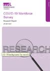 Publication cover - COVID-19 Workforce survey research report, 28 July 2020