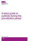 Front cover of pre election guidance 