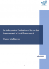 The cover of 'An Independent Evaluation of Sector-Led Improvement in Local Government'