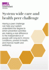 System wide care and health peer challenge COVER