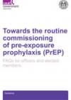 Towards the routine commissioning of pre-exposure prophylaxis (PREP) publication cover