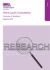 Work Local Consultation: analysis of feedback - September 2017 COVER