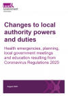 Coronavirus Regulations 2020: health emergencies, planning, local government meetings and education