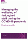 publication cover - managing the wellbeing of furloughed staff during the COVID-19 pandemic