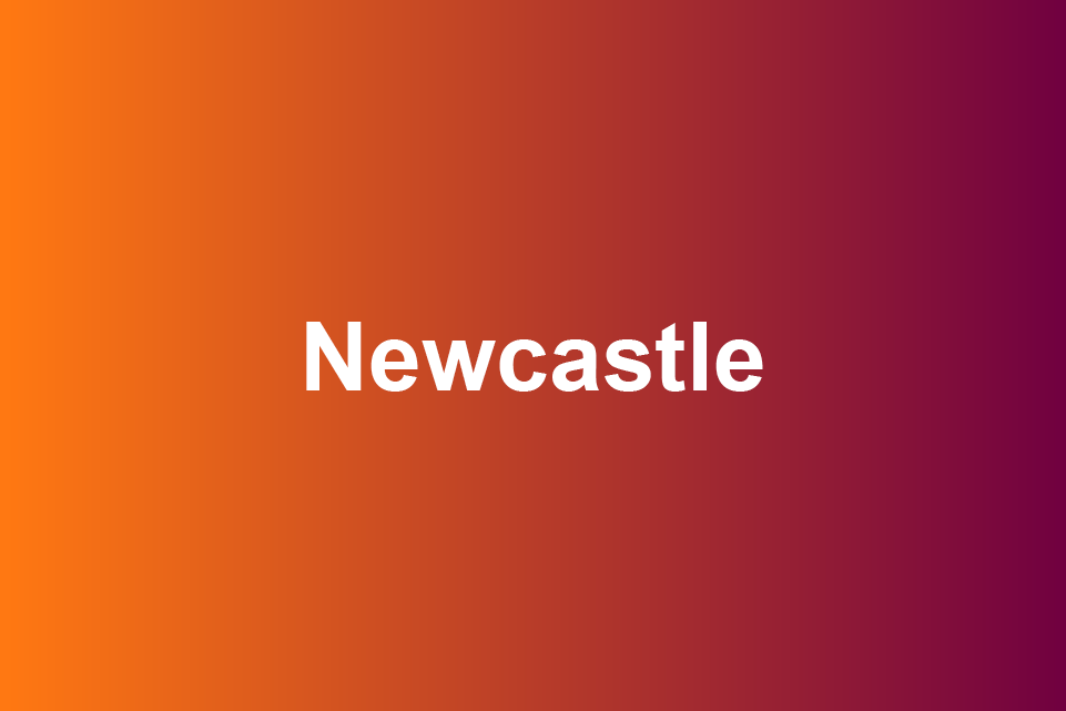 orange and red banner to illustrate Newcastle