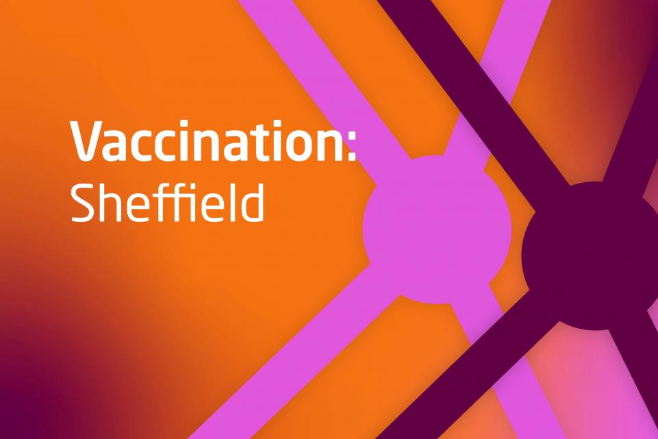 Graphic with text Vaccination:Sheffield