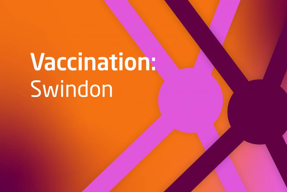 Decorative image with text Vaccination Swindon