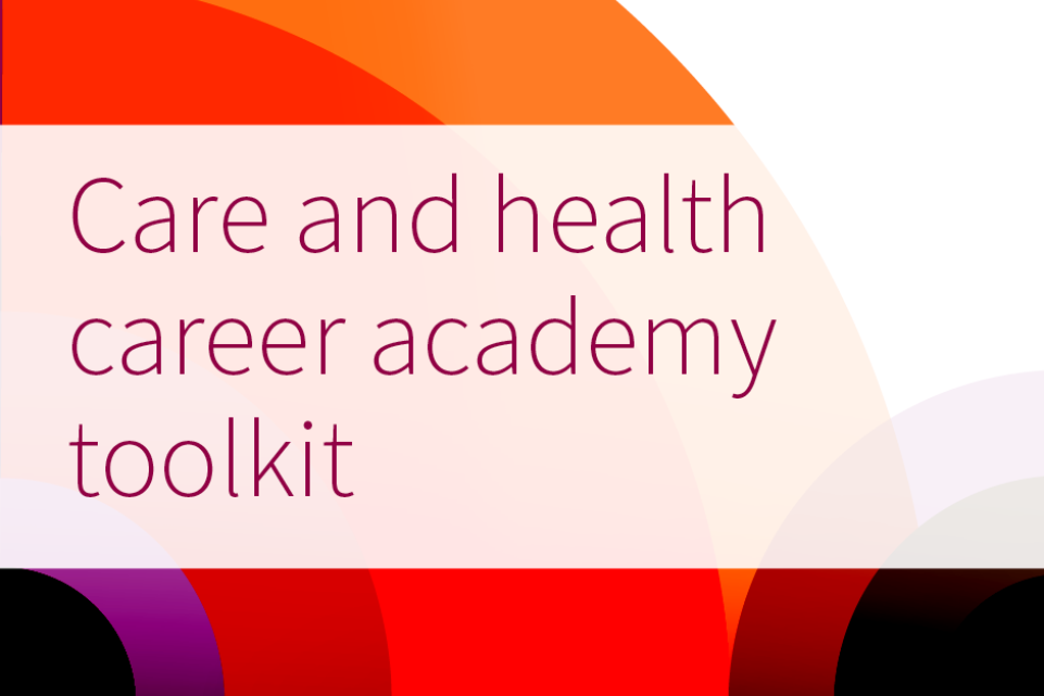 Patterns with the text: 'Care and health career academy toolkit'