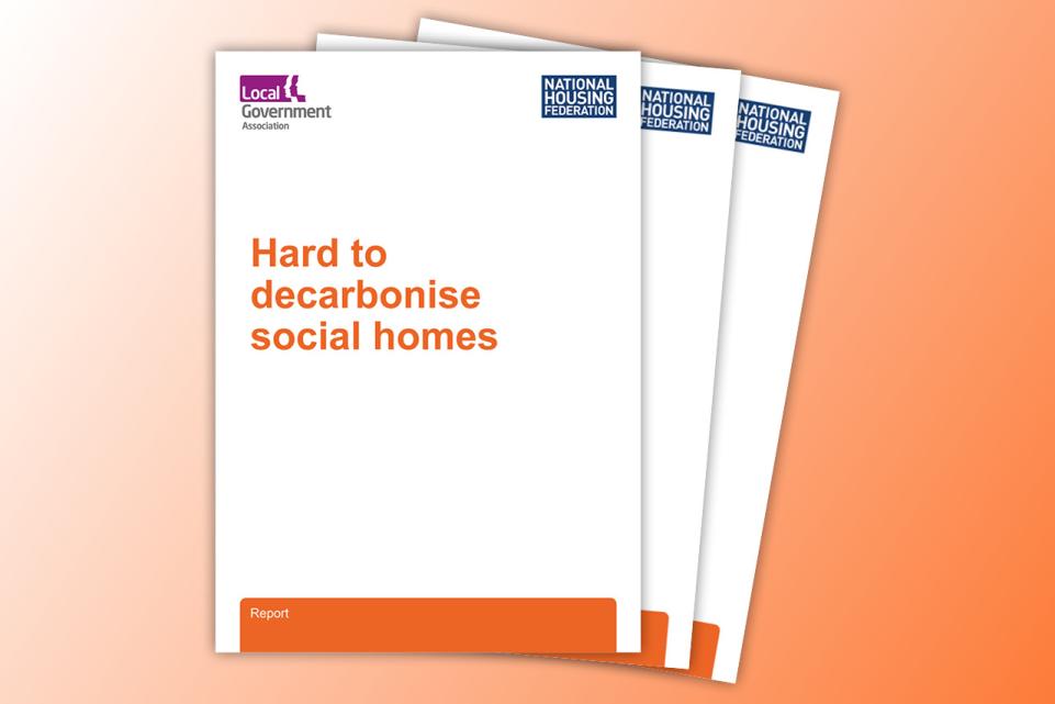 Hard to decarbonise social homes booklet covers