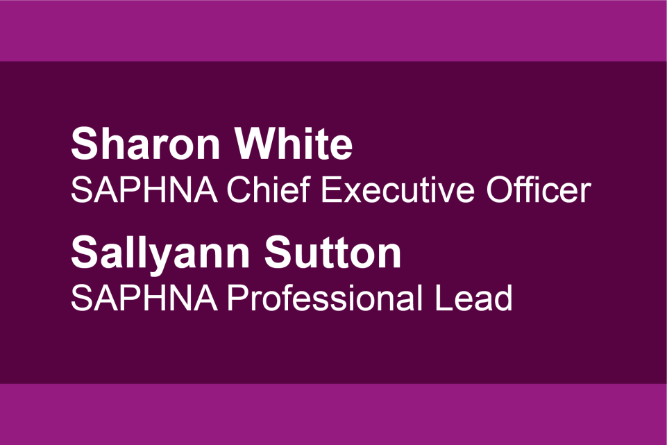 Sharon White and Sallyann Sutton, SAPHNA 
